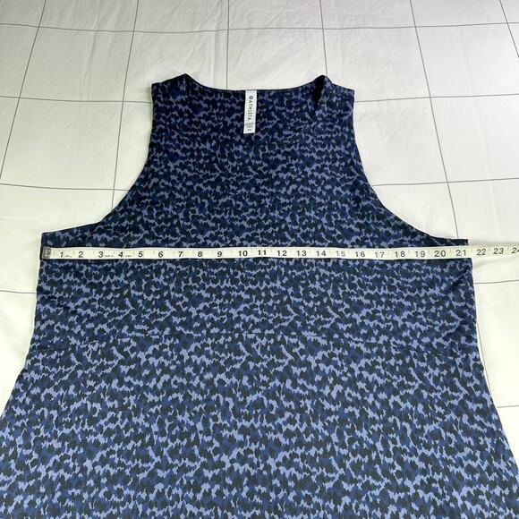 Athleta Dress Womens 2X Blue Santorini Thera Traverse Geo Sleeveless Swing Tank - Picture 7 of 10